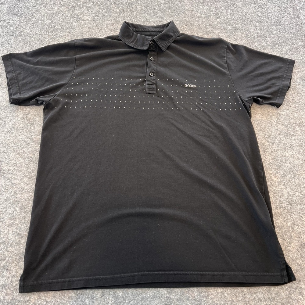 Dixxon Flannel Co. Men's Bolt Premium Polo Black Size XL